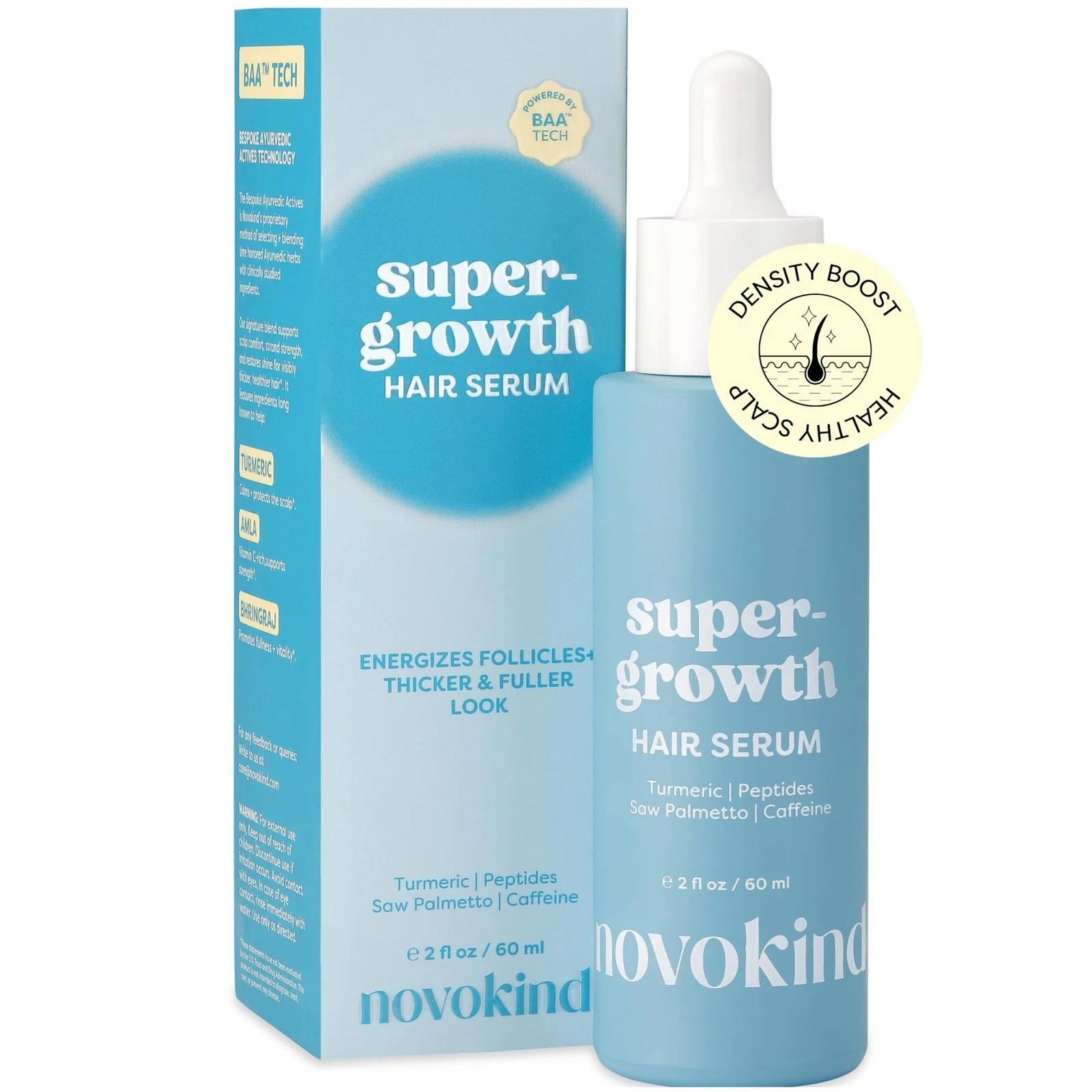 Hair Growth Serum - Water Based Scalp Treatment for Thinning Hair | Caffeine,...