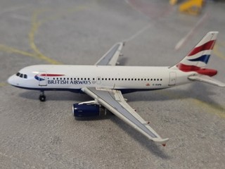 Gemini Jets 1:400 British Airways Airbus A319 G EUPB GJBAW1403