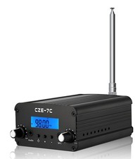 CUIAMAO FM Transmitter, 1/7W Long Range Stereo Radio Broadcast Small, 7C