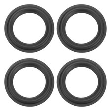 4 Pcs 4.5 Inch Rubber Speaker Edge Surround Rings 117x75mm IDxOD , Black