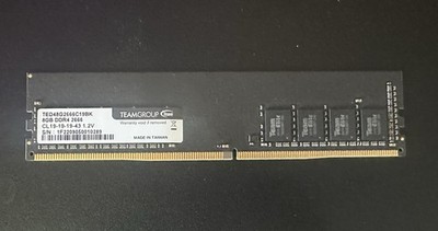 TEAMGROUP Elite 8GB DDR4-2666 PC4-21300 288-Pin DIMM Unbuffered TED48G2666C19BK
