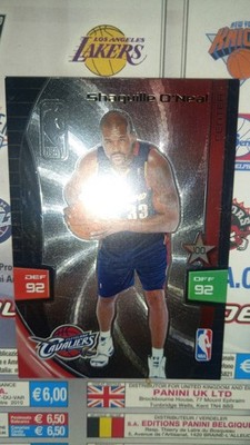 adrenalyn xl 2009 panini shaquille o'neal ultimate karten