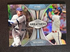 2019 Topps Chrome Greatness Returns Refractor Insert w/ Bryce Harper GRE-7