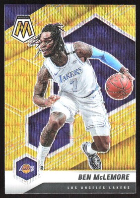 5641G 2020-21 Panini Mosaic #41 Ben McLemore Mosaic Gold Wave