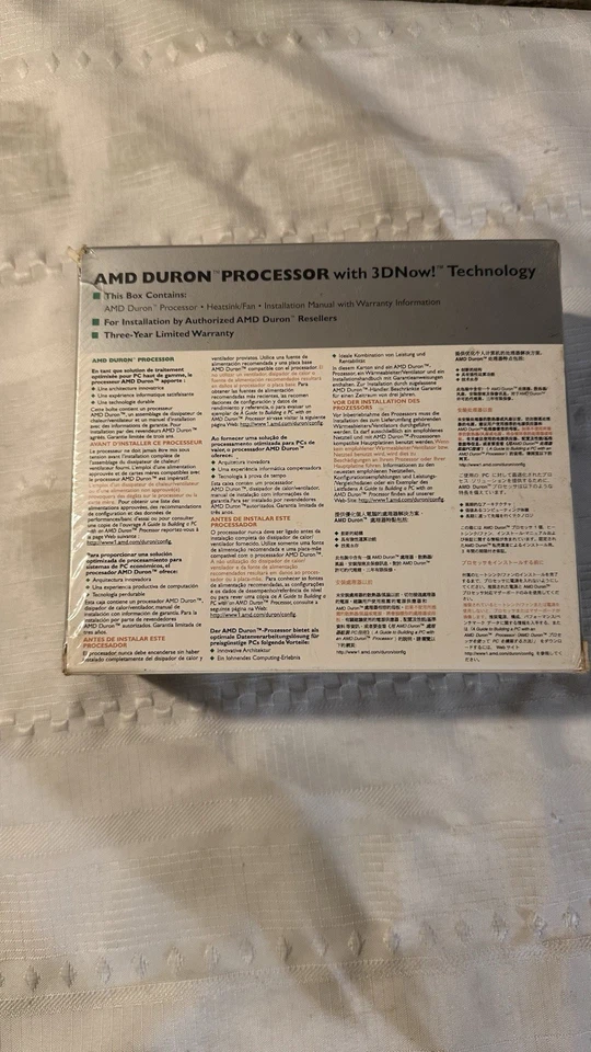 AMD Duron Processor 750MHz Brand New Sealed NOS See Pics 192K Cache - Image 3 of 4