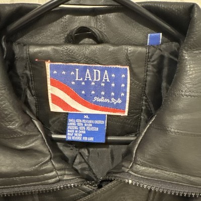 Lada Italian Sytle Mens XL Jacket 100% nylon padding 100% polyester FrontPockets