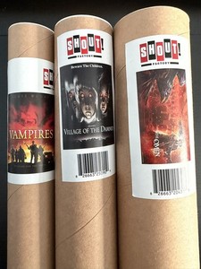 3 Scream Shout Factory Poster - Vampires 1998 - Omen 1976 Village of Damned 1995