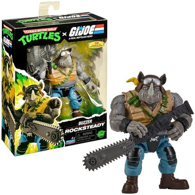 Rocksteady x Dreadnok Buzzer | Teenage Mutant Ninja Turtles x G.I. Joe Figur