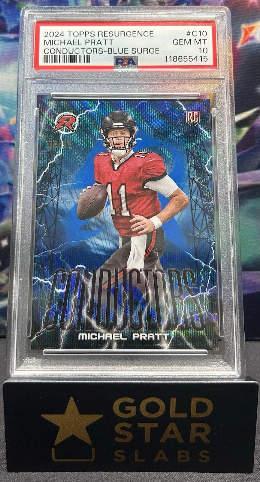 Michael Pratt Topps Resurgence Conductors #C10 Blue Surge