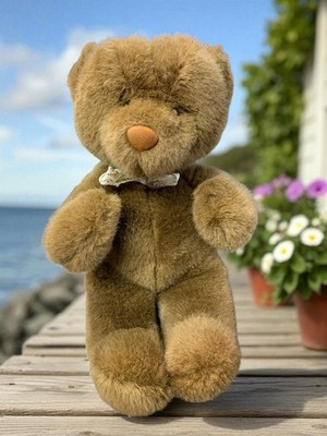 12" VINTAGE 1988 BROWN TAN CALLARD TEDDY BEAR STUFFED ANIMAL PLUSH ...