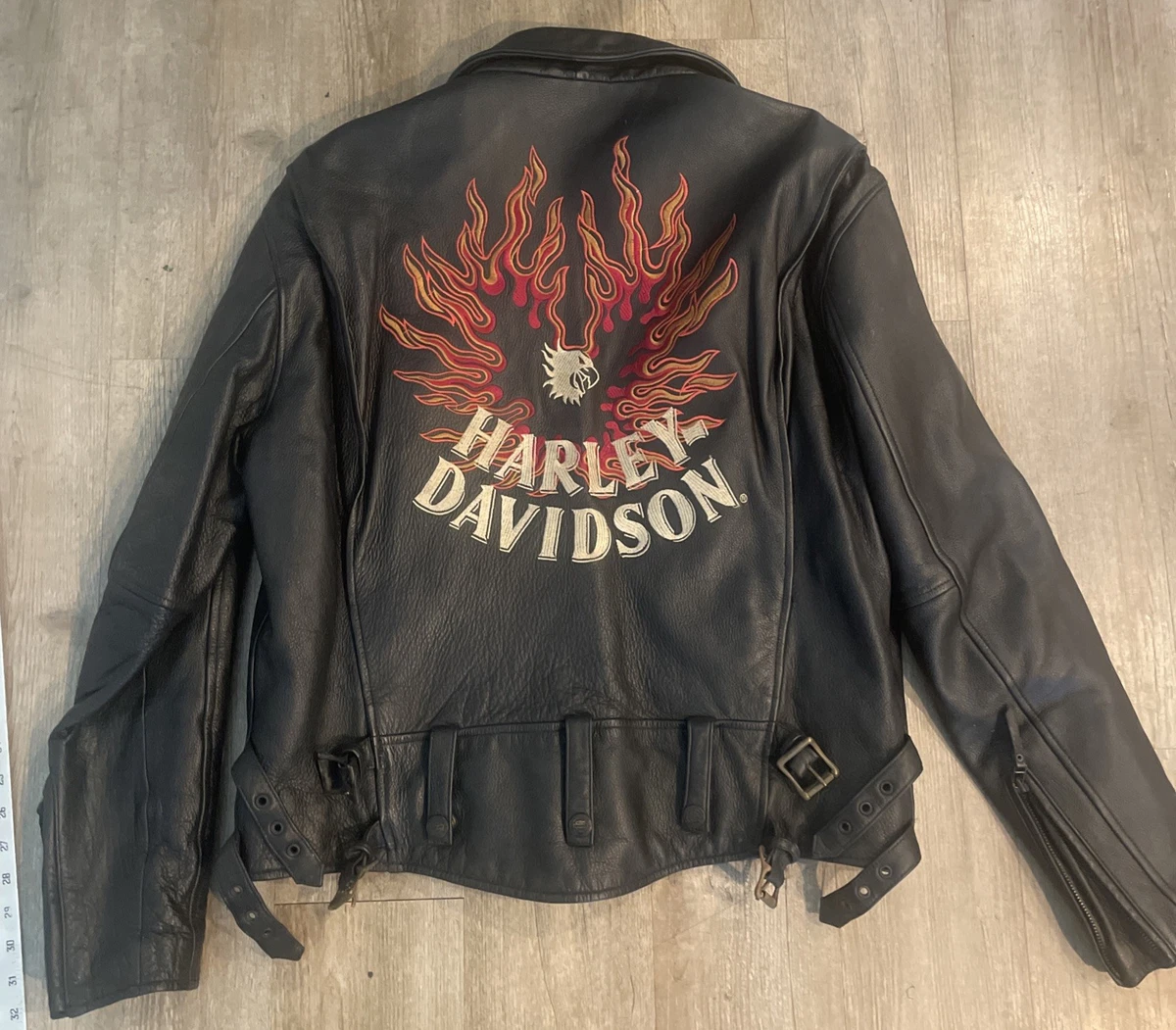 ジャケット・アウター Harley-Davidson Flame Leather Jacket Harley Davidson Leather Jacket Flames for sale | eBay