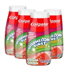 4pk Colgate Anticavity Kids Toothpaste w/ Fluoride for Ages 2 , Watermelon Burst