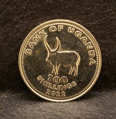 2022 Uganda 100 shillings, Sanga cattle, UNC, KM-67a