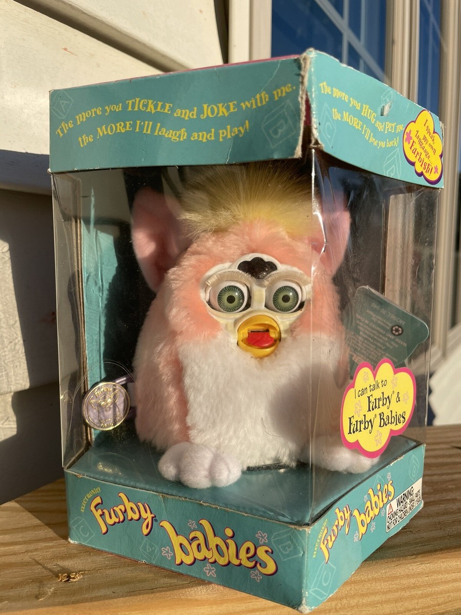 1999 Furby Babies Pink Blue 70-940 Tiger Electronics Sealed New in