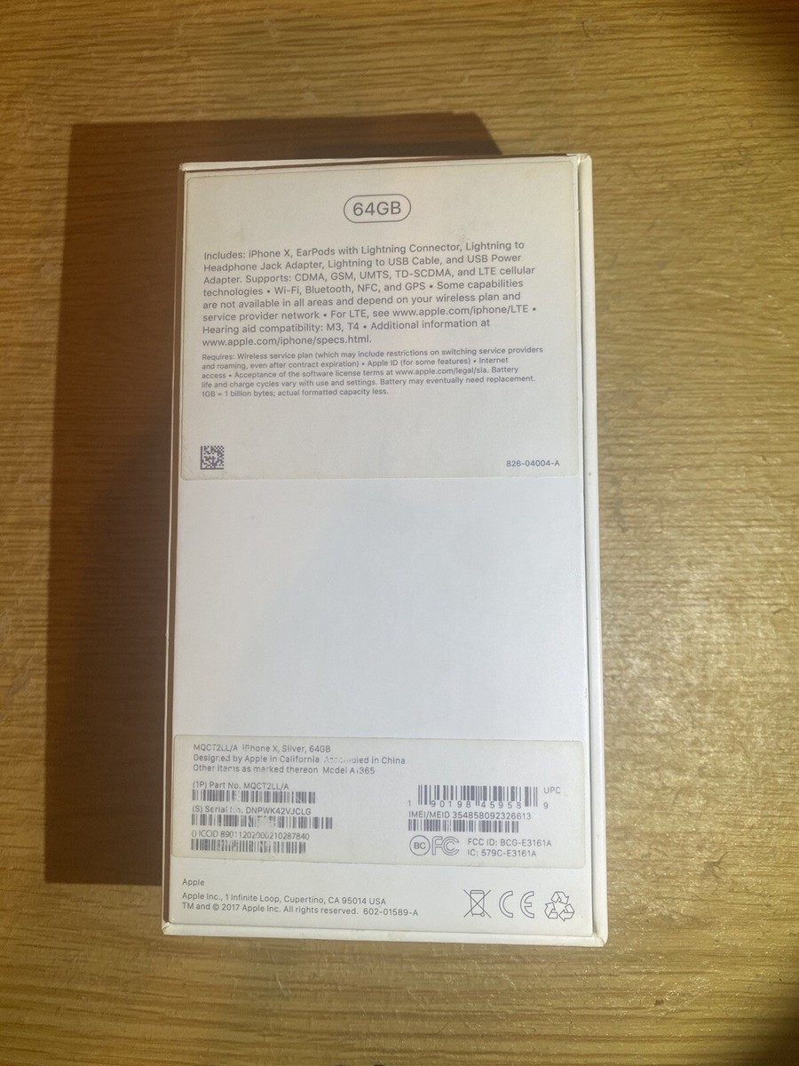 Apple iPhone X Silver 64gb **Box Inserts Only** | eBay Apple iPhone X Silver 64gb **Box Inserts Only** | eBay