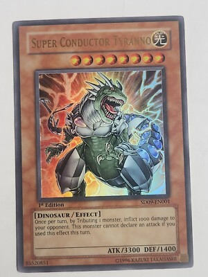 Super Conductor Tyranno Structure Deck SD09-EN001 1st Edition...