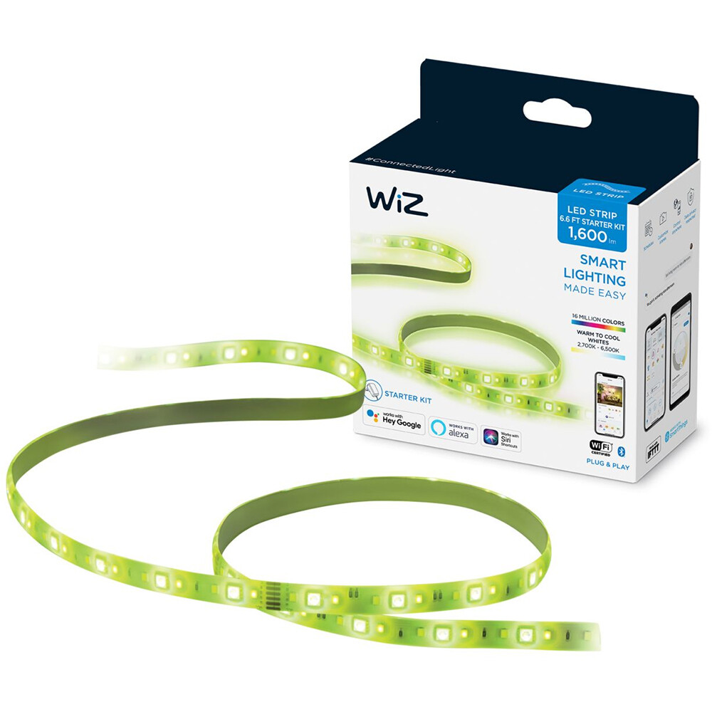 WiZ LED Lightstrip 2M (6,56 фута) 1600lm Стартовый комплект - многоцветный