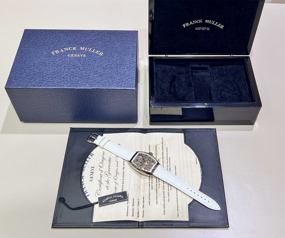 Franck Muller Cintrée Curvex 7880 B S6 SQTWG 18K White Gold