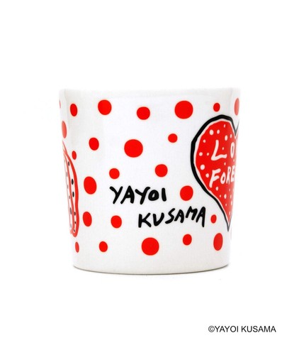 Towada Art Museum Yayoi Kusama mug cup set of 2 types Polka dot pumpkin Heart - Picture 7 of 11