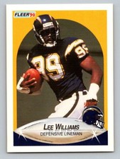 1990 Fleer     #316 Lee Williams  San Diego Chargers  Football Card