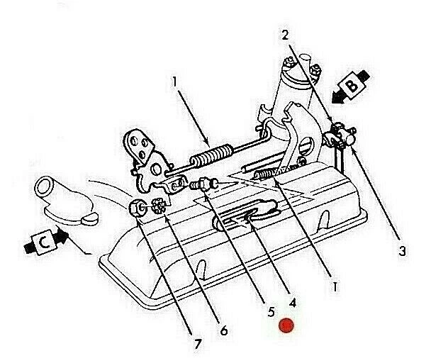 Cable de control de acoplamiento del acelerador del carburador Kit de pernos de extremo de bola de .220" para Mopar AX Foto 2 de 4