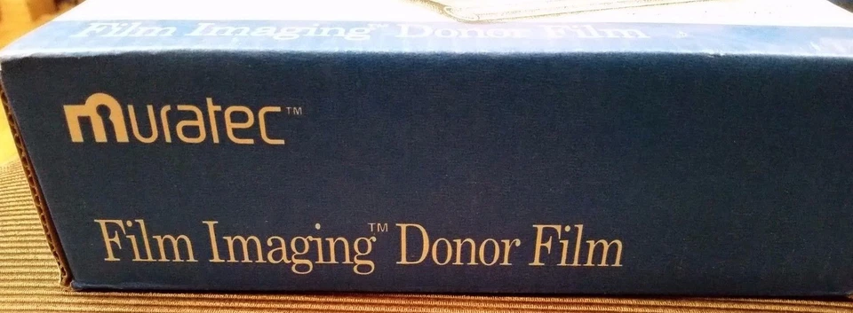 Muratec Fax Donor Film 2 Rolls OEM Genuine New for Muratec M4700 M4500 machines Foto 2 de 4