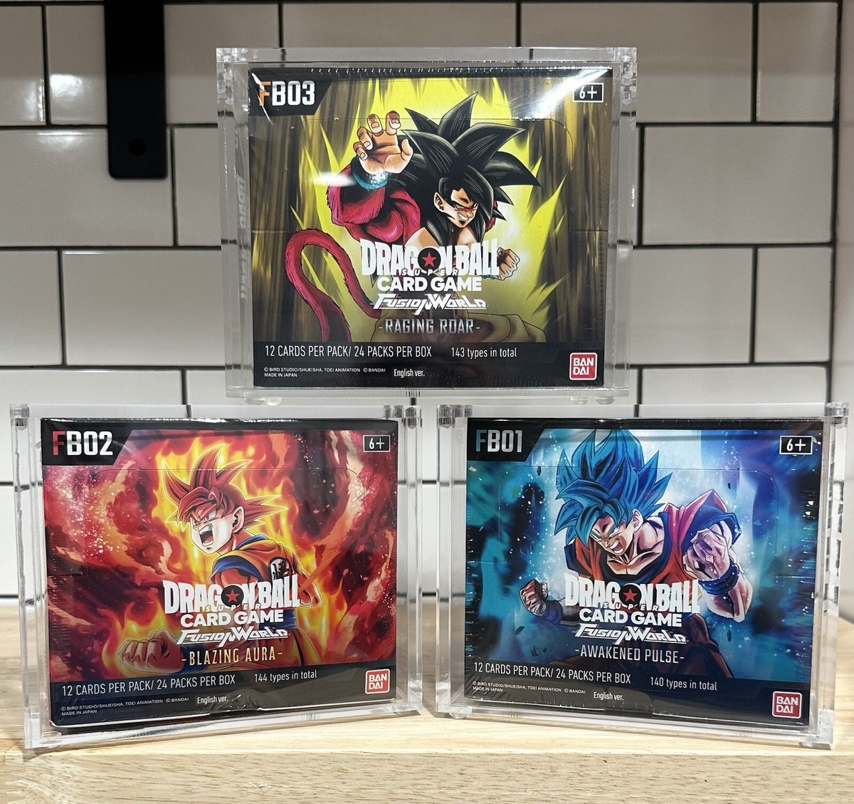 Dragon Ball Super: Fusion World FB-01 Acrylic Booster Box Dragon Ball Super: Fusion World FB-01 Acrylic Booster Box