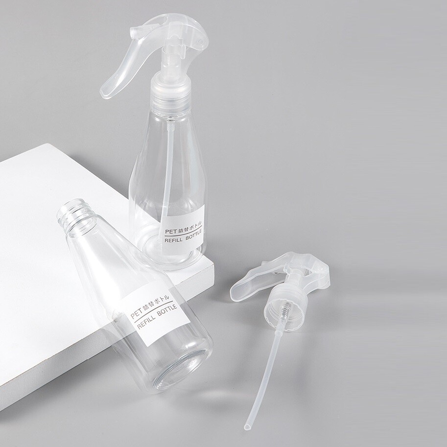 THE BELL Sprühflasche 400 Ml – Transparent, Mit Feinem Nebel, Wiederverwendbar Für Pflanzen, Reinigung & Mehr