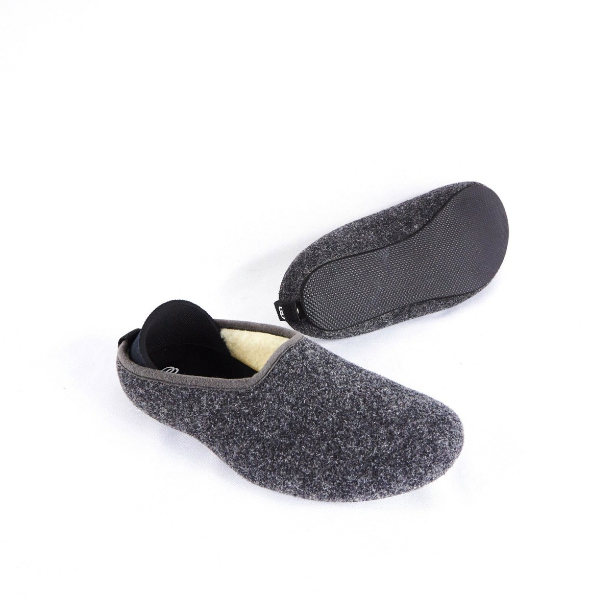 Gray Felt Slip-On Loafers s-l400.jpg main image 4