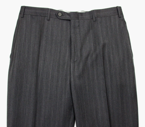 CANALI Suit 40 R (50 EU) Men's Grey Stripe Wool Modern Fit Two Button NWT $2295 - Picture 13 of 15