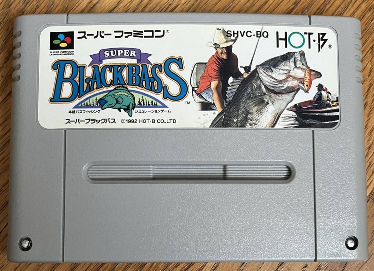 Sf186 Super Famicom official Game soft Super Black Bass SFC