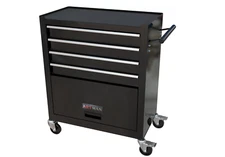 4-Drawer Rrolling Tool Box w/ Wheels & Tools for Garage Warehouse Workshop,Black