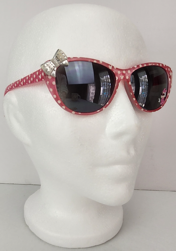 Minnie Mouse Children's Pink Polka Dot Sunglasses W/ Silver Bow Minnie Decal