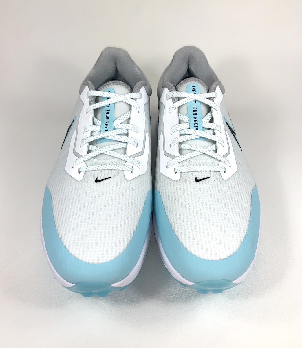 Nike Air Zoom Infinity Tour Next% White Blue Golf Shoes Nike Air Zoom Infinity Tour Next% White Blue Golf Shoes