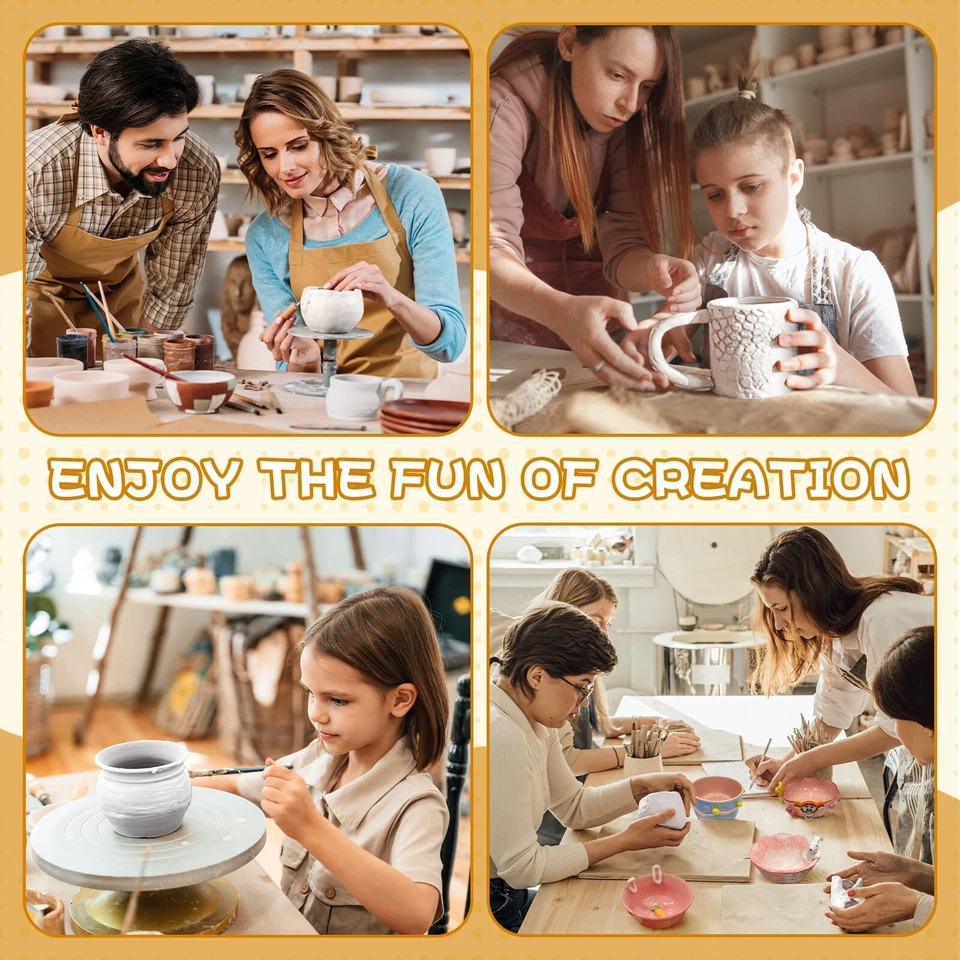 Ton Lufttrocknend für AnfängerEnthält 1000g lufttrocknenden Ton.DIY-Set zum T... - Bild 3 von 4