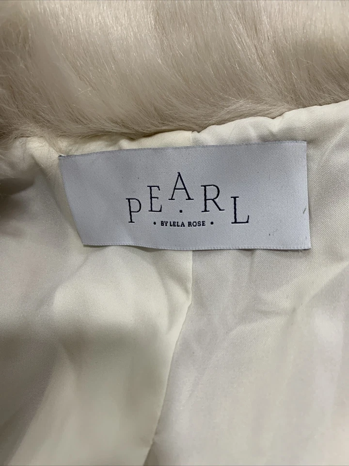 Chaqueta abierta de manga larga Pearl By Lela Rose MUJER, talla pequeña Foto 4 de 4
