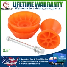 3.5" Polyurethane Boat Trailer Bow Roller Kit w/Cap Orange RP355 For Boat Traile
