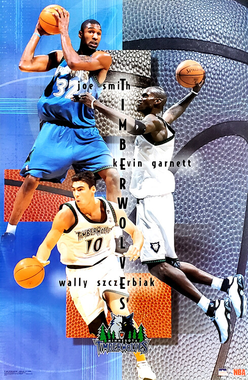 Minnesota Timberwolves 2001 22x34 POSTER - KEVIN GARNETT