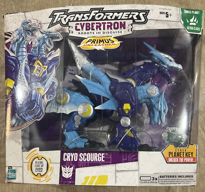 TRANSFORMERS 2006 HASBRO CYBERTRON RID CRYO SCOURGE ULTRA CLASS RETIRED NEW