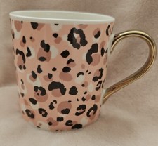 Eleanor Stuart Mug Patch Gold Handle Hand Decorated London Ext