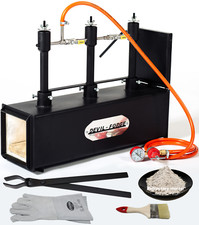 DFPROF3+1D GAS PROPANE FORGE Furnace Burner Knife Making Blacksmith Farrier UK