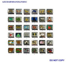 Italian Charms Lots to Choose from Italian Charm Links for your Bracelet Set 7 