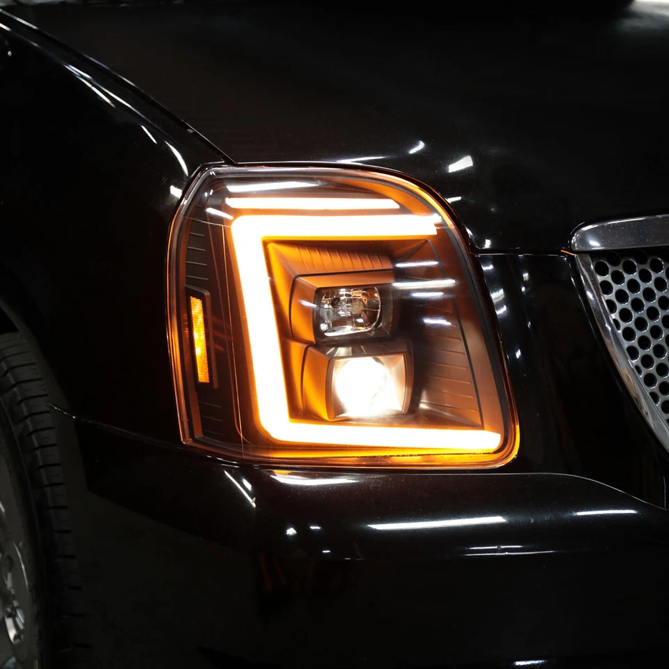 Para 07-14 GMC Yukon/XL 1500/XL 2500 Switchback LED sequencial sinal de volta fumê - Imagem 3 de 4