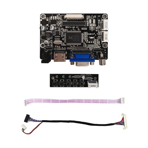 H-D CVBS AV VGA LVDs Controller Board For 11inch 800x480 LQ110Y1LG12 LCD Screen - Picture 2 of 5