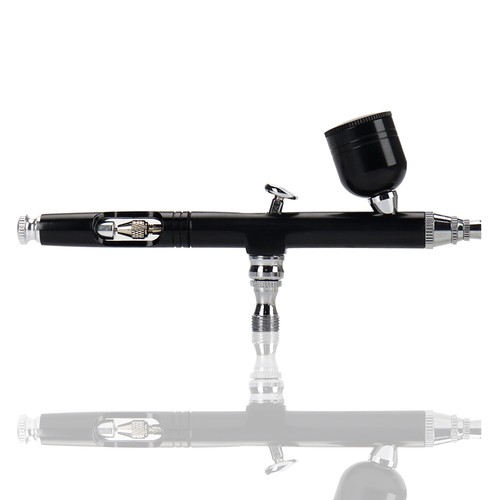 Dual Action Gravity Feed 0.3mm Gun Spray Airbrush Nail Art Paint Tattoo Tool Set - Picture 3 of 10