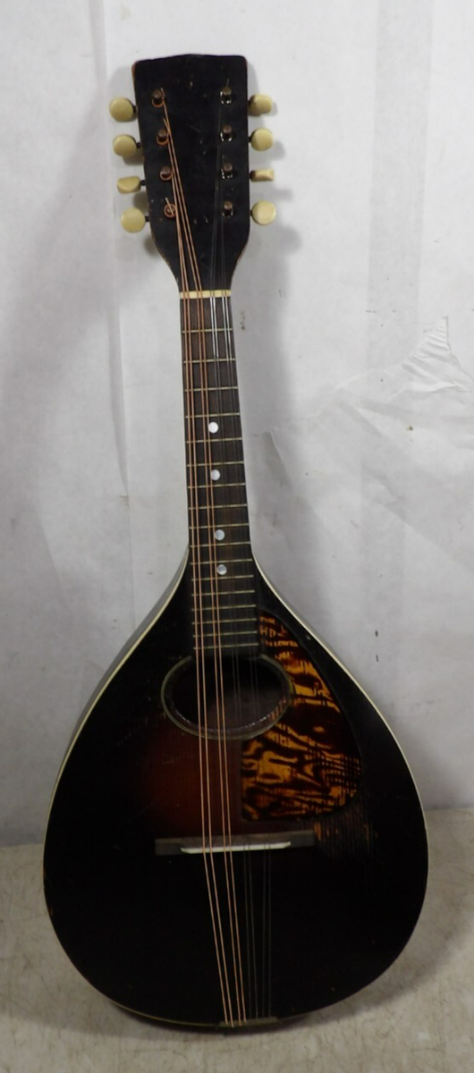VTG/Antique 1930s 1933 8 String Teardrop A-Style Harmony Supertone