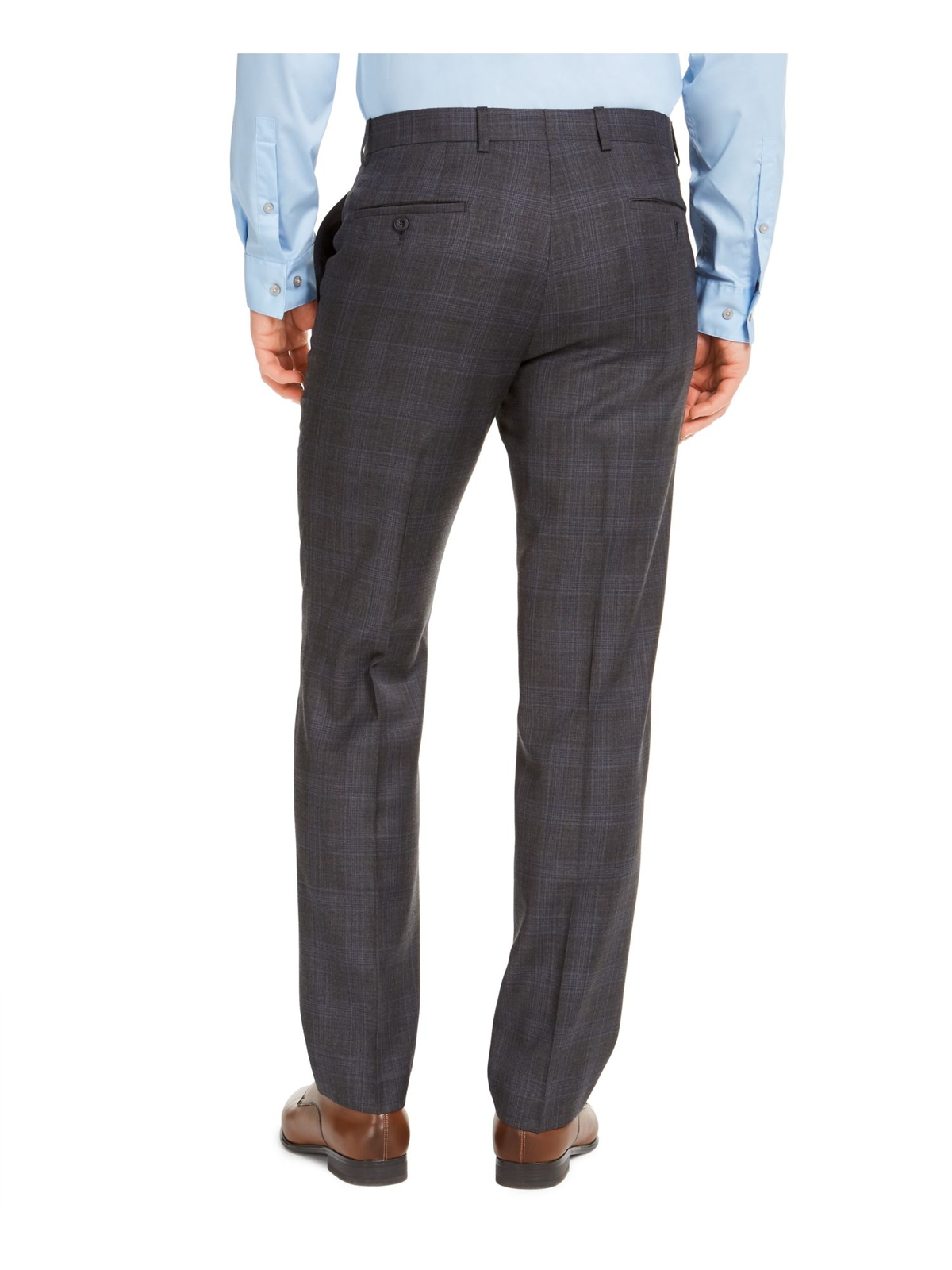 MICHAEL KORS Mens Gray Plaid Pants 32W X 30L eBay