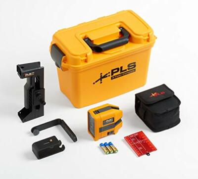 Fluke PLS Kreuzlinien-/Punkt Lasernivelliergerät Laser Nivelliergerät  Kit  rot