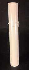 New 6" Ivory Tinted Antique Style Candle Cover w/ Drips, Candelabra (7/8" O.D.)