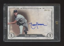 2014 MUSEUM COLLECTIONS RANDY JOHNSON GOLD AUTOGRAPH #ED 06/10 ONCARD AUTO HOF 
